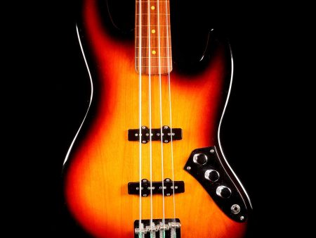 Fender Artist Series Jaco Pastorious Fretless Jazz Bass 3-Tone Sunburst Fashion