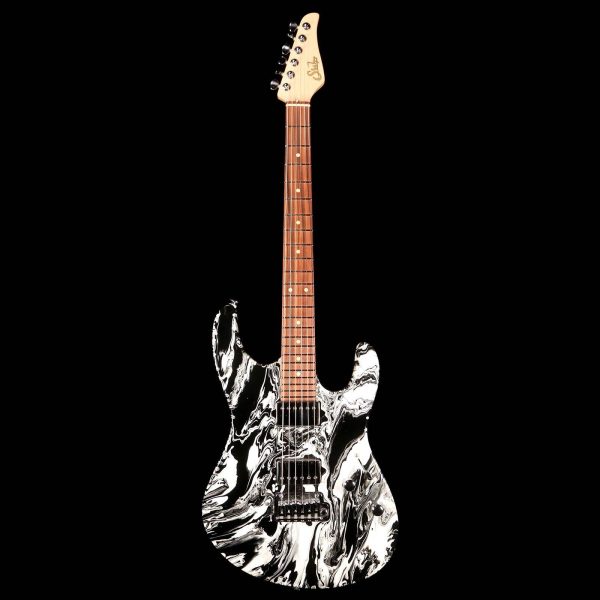 Suhr Modern Drip Black and White For Sale