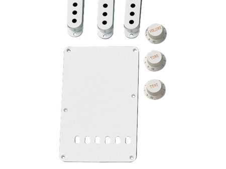 Fender Vintage-Style Stratocaster Accessory Kit White Online now