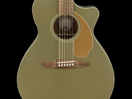 Fender California Series Newporter Player Acoustic-Electric Olive Satin For Cheap