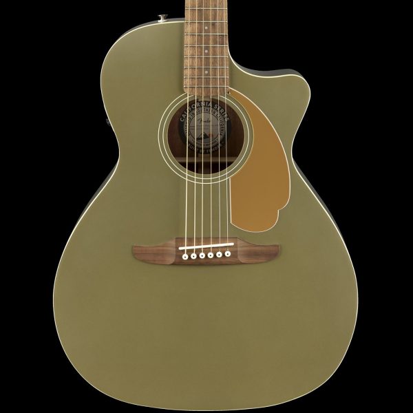 Fender California Series Newporter Player Acoustic-Electric Olive Satin For Cheap