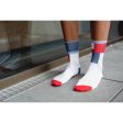 INCYLENCE Ultralights Zones Socks - Navy Red Online Sale