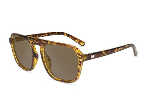 Knockaround Pacific Palisades Sunglasses - Matte Tortoise Shell   Amber Cheap