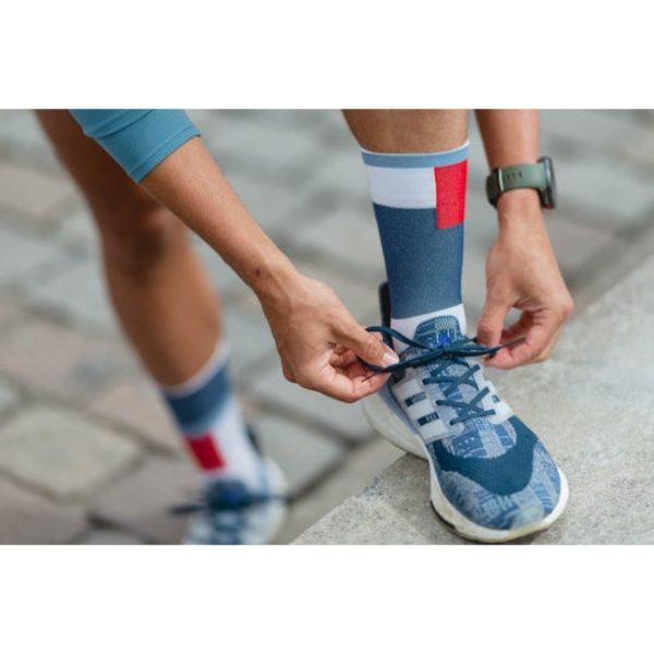 INCYLENCE Ultralights Zones Socks - Navy Red Online Sale