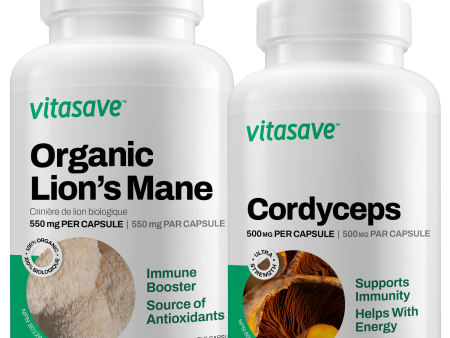 Vitasave Mushroom Bundle (Lion s mane + Cordyceps) Discount