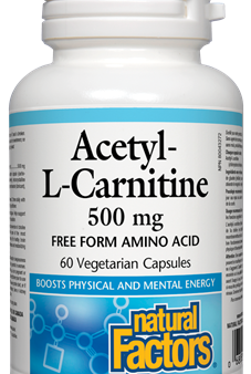 Natural Factors Acetyl-L-Carnitine 500 mg (60 VCaps) Fashion