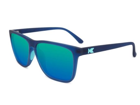 Knockaround Fast Lanes Sport Sunglasses - Rubberized Navy   Mint on Sale