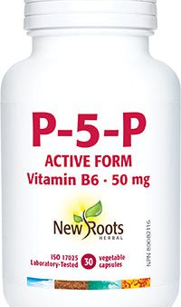 New Roots P-5-P Active Form Vitamin B6 50 mg (30 VCaps) on Sale