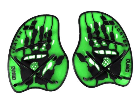 Arena | Vortex Hand Paddle | Green   Black Discount