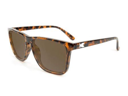 Knockaround Fast Lanes Sunglasses - Glossy Tortoise Shell   Amber For Discount