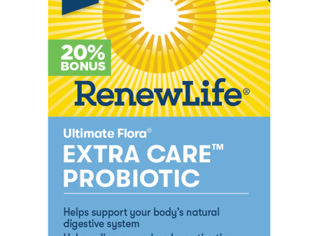 Renew Life Ultimate Flora Extra Care Probiotic 50 Billion BONUS SIZE - Shelf Stable (72 VCaps) on Sale