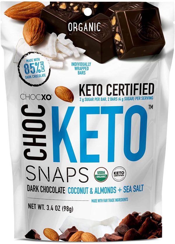 ChocXO Keto Snaps - Dark Chocolate (98 g) Fashion