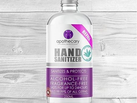 Apothecary Naturals Hand Sanitizer Refill Alcohol & Fragrance Free with Aloe (250 mL) on Sale