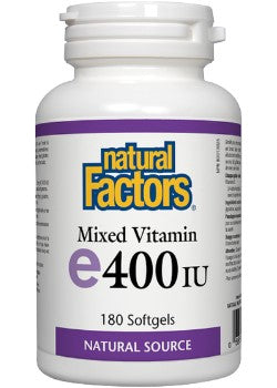 Natural factors Mixed Vitamin E 400 IU Natural Source (180 Softgels) Online Sale