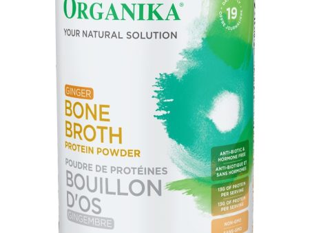 Organika Bone Broth Protein Powder - Ginger (300 g) Online now