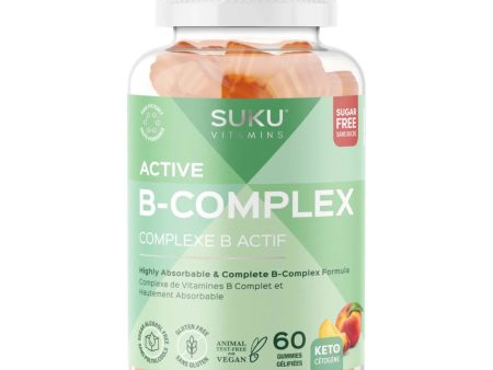 Suku Vitamins Active B-Complex - Perfect Peach (60 Gummies) Hot on Sale