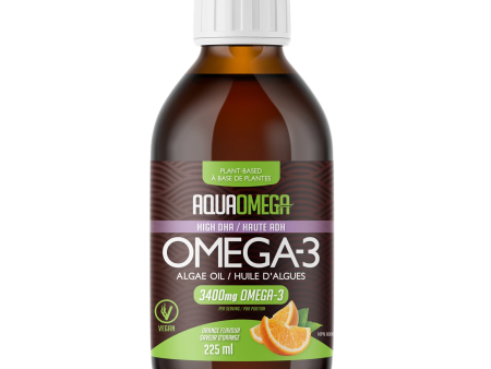 AquaOmega Plant-Based Omega 3 3400 mg - Orange (225 mL) Supply