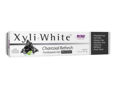 NOW Xyliwhite Charcoal Refresh Toothpaste Gel - Mint  (181 g) Fashion