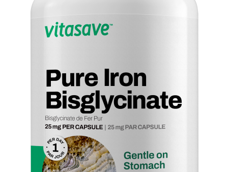 Vitasave Pure Iron Bisglycinate 25 mg (120 VCaps) Online now