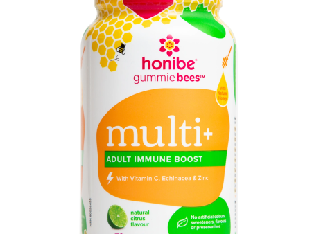 Honibe Gummiebees Multi+ Adult Immune Boost - Natural Citrus (70 Gummies) Online now