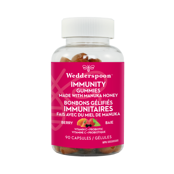 Wedderspoon Manuka Honey Immunity Gummies - Berry (90 Gummies) Hot on Sale