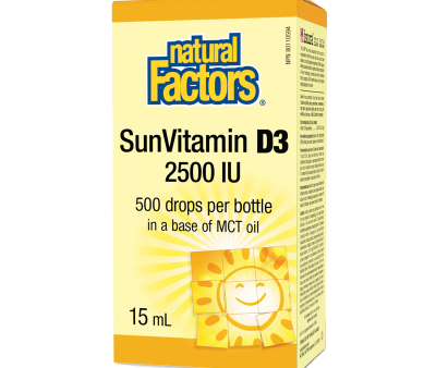 Natural Factors SunVitamin D3 2500 IU (15 mL) For Discount