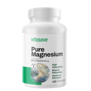 Vitasave Magnesium Bisglycinate 200 mg (120 Capsules) Fashion