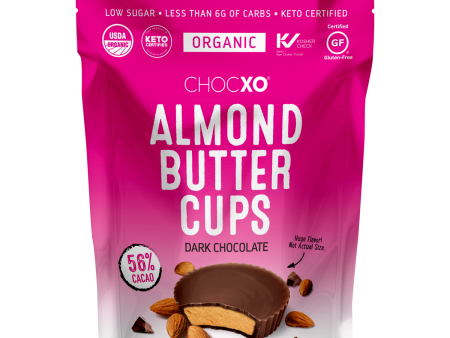 ChocXO Almond Butter Cups - Dark Chocolate (98 g) Online now