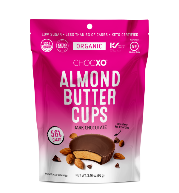 ChocXO Almond Butter Cups - Dark Chocolate (98 g) Online now