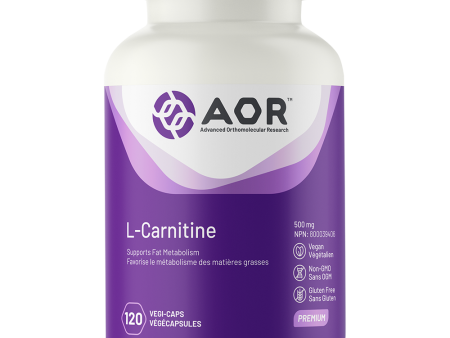 AOR L-Carnitine 500 mg (120 VCaps) Supply