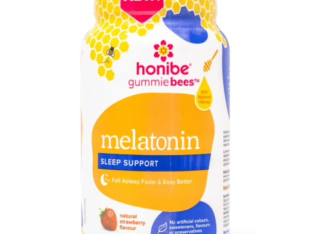 Honibe Gummiebees Melatonin Sleep Support - Strawberry (70 Gummies) For Cheap