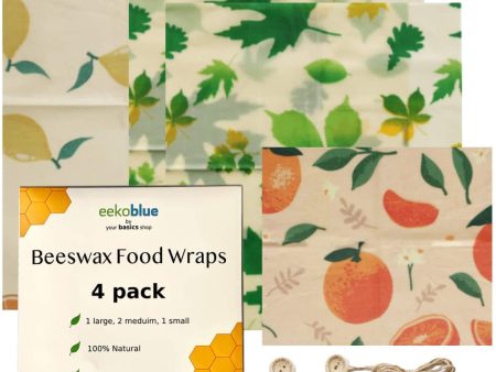 Your Basics Shop Beeswax Food Wraps (4 Pack) Hot on Sale