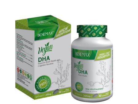 Benemax Plant Based DHA 625 mg (30 Softgels) Online