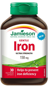 Jamieson Gentle Iron Ultra Strength 150 mg (30 VCaps) For Sale