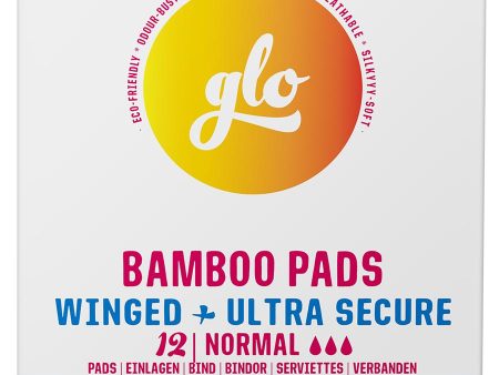 GLO Bamboo Pads Winged & Ultra-Secure - Normal (12 Pads) Online