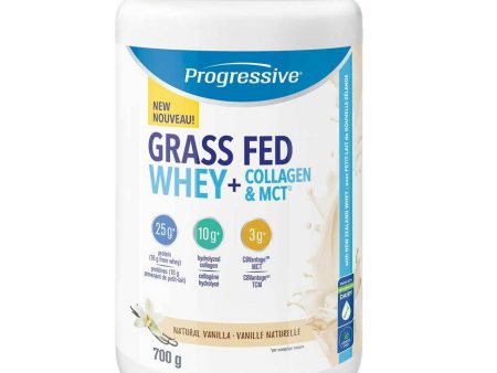 Progressive Grass Fed Whey + Collagen & MCT - Vanilla (700 g) For Discount