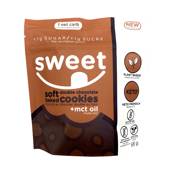 Sweet Nutrition Soft Baked Double Chocolate Cookies (68 g) For Sale