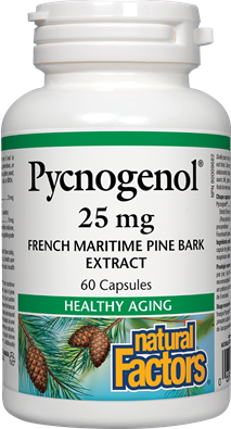 Natural Factors Pycnogenol 25 mg French Maritime Pine Bark Extract (60 Capsules) Online now