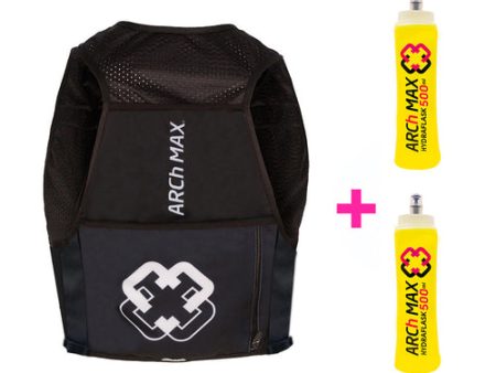 ARCh MAX Hydration Vest 6L Unisex Black + 2 Hydraflask 500ml Online now