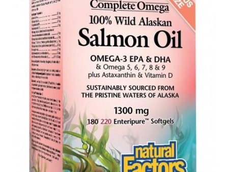 Natural Factors CompleteOmega Salmon Oil 1300 mg BONUS SIZE (220 Softgels) For Discount