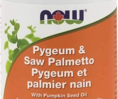 NOW Pygeum & Saw Palmetto with Pumpkin Seed OIl (60 Softgels) on Sale