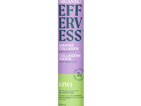 Organika Effervess Marine Collagen with Vitamin C 14 Tablets - Kiwi (Tubes) Fashion