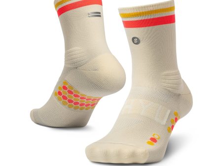 Shyu Racing Sock - Ivory | Crimson | Gold Cheap