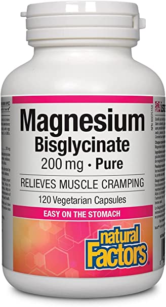 Natural Factors Magnesium Bisglycinate 200 mg (Capsules) Fashion