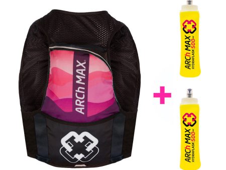 ARCh MAX Hydration Vest 12L Unisex Pink + 2 Hydraflask 500ml Online Sale