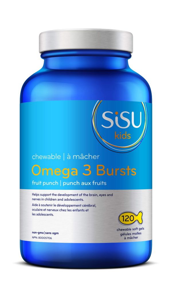 Sisu Kid s Chewable Omega 3 Bursts - Fruit Punch (120 Softgels) For Discount