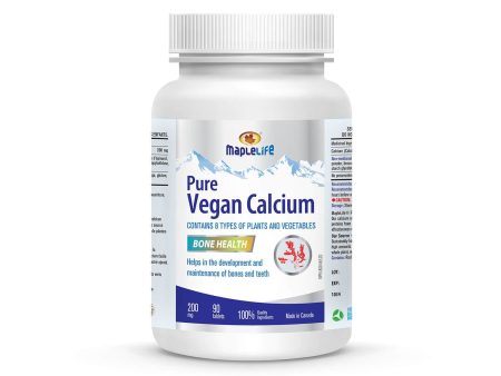 MapleLife Pure Vegan Calcium 200 mg (90 Tablets) For Cheap