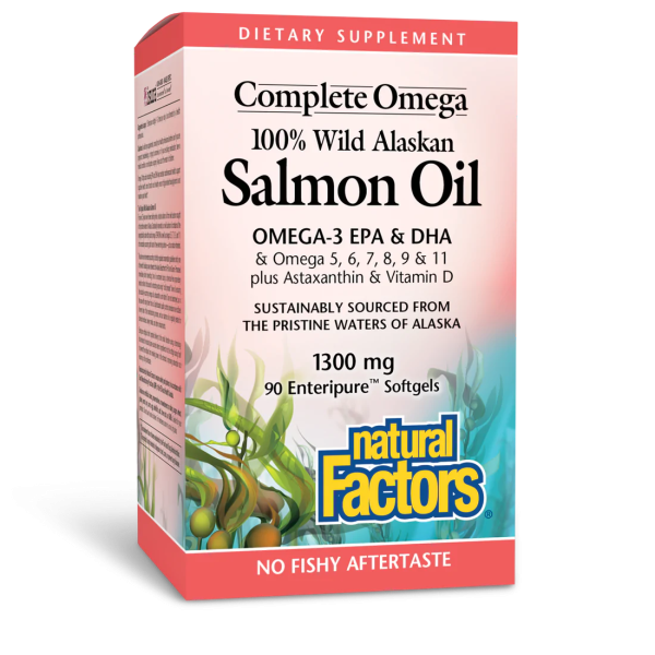 Natural Factors 100% Wild Alaskan Salmon Oil (Softgels) Online now