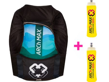 ARCh MAX Hydration Vest 8L Unisex Blue + 2 Hydraflask 500ml Hot on Sale