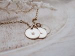 Mini Initial Discs Cluster Necklace Online Hot Sale